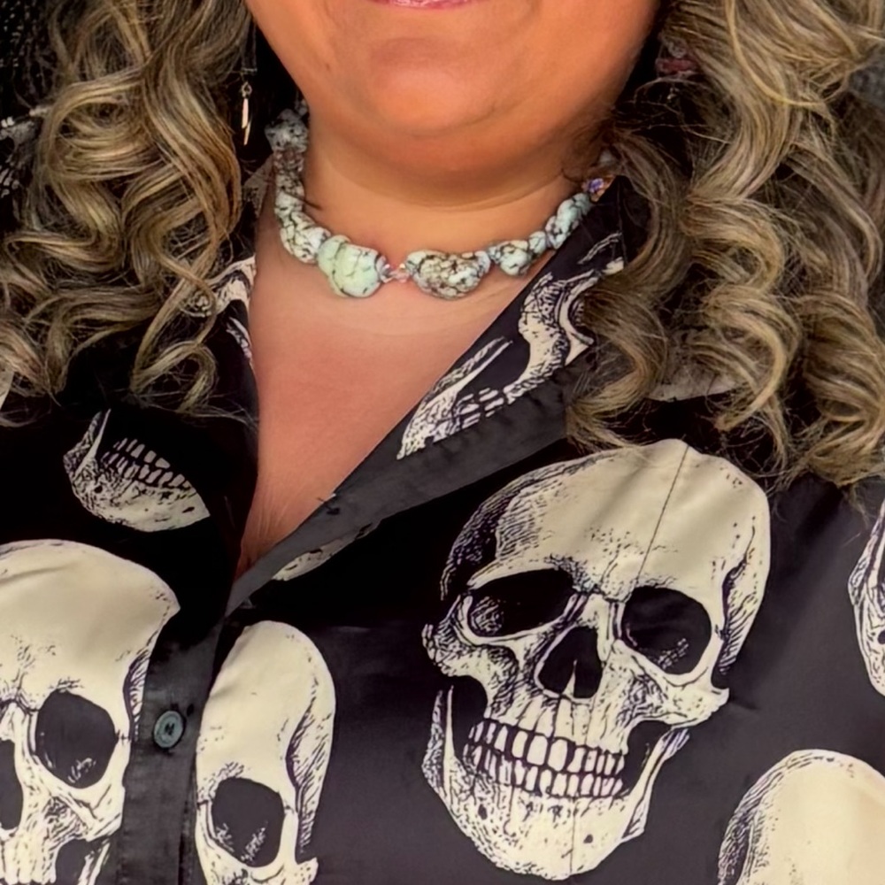 Chunky Homemade Howlite Choker